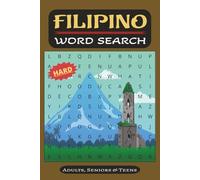 Filipino Word Search Puzzle Hard: Word Searches with Easy to Read Print about Filipino Deep Words | 6x9 inches, 110 pages | 50+ Puzzles... Gift for Birthdays, Vacation, Holidays and Free Times.