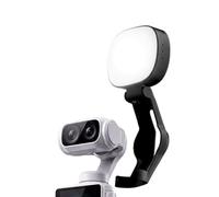 Fill Light for Insta360 Luna Ultra Camera, Type-C Rechargeable 180° Adjustable Foldable Mini LED Auxiliary Light for Outdoor & Vlog Shooting