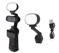Fill Light for Insta360 Luna Ultra, Rechargeable Mini LED Auxiliary Beauty Lights with 3 Color Temperature (Up to 9900K) & Brightness Levels for Selfie, Video Recording & Vlogging