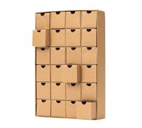 Fill Make your Own Advent Calendar 24 Days 1-24 Draws Christmas Countdown (Kraft Brown)