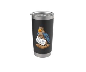 Fill The Feeders Funny Squirrel Dressed Like A Bird Stainless Steel Insulated Tumbler