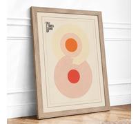Fill the Void Minimalist Framed Wall Art Print A1 (84.1×59.4cm) Oak, Wall Decor for Living Room, Bedroom, Office & Home, Ready to Hang, Art Gift