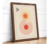 Fill the Void Minimalist Framed Wall Art Print A2 (59.4×42cm) Walnut, Wall Decor for Living Room, Bedroom, Office & Home, Ready to Hang, Art Gift