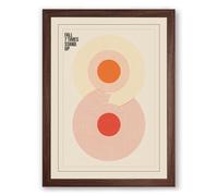 Fill the Void Minimalist Framed Wall Art Print A3 (42×29.7cm) Walnut, Wall Decor for Living Room, Bedroom, Office & Home, Ready to Hang, Art Gift