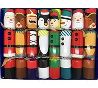 Fill Your Own Christmas Crackers, Festive CharactersReindeer, Nutcracker, Snowman, Elf, Santa and Penguin, set of 8