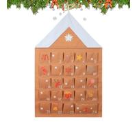 Fillable - 24 Days Storage for Ornaments, Christmas Countdown Calendar Wall Mounted | For Holidays and Seasonal Festivals such as Halloween, Easter and