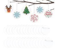 Fillable Baubles,Clear Plastic Baubles, 30 Pieces with 5 cm and 7.5 cm Diameter, Clear baubles for DIY Projects