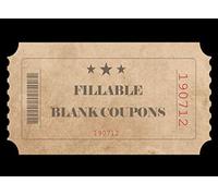 Fillable Blank Coupons: DIY Coupon Book Voucher Template