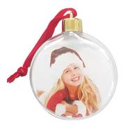 Fillable Christmas Ornaments - Christmas Bauble Ornaments, Decorative Transparent Picture Frame, Small Photo Frame for Festival Decoration, Portable Dangling Ornaments for the Wall