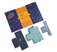 Fillable Countdown Boxes - 24-Day Make Your Own Countdown Boxes,Folding Containers Different Shapes Seasonal for Jewelry Chocolate Nougat Candy Small Toys Fondant