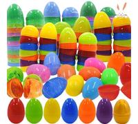 Fillable Easter Eggs - 36x Colorful Egg Shakers Toy Making Tool | Bright Empty Eggs Easter Treat Containers, Assortment Eggs for Easter Parties Supply