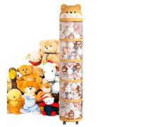 Filled Animal Storage - PP Pet Plush Tube, Big Clear Soft Toy Holder Container | Nursery Playroom , Nursery Decor, Cute Storage Solution for Plush and Sp