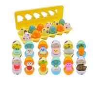 Filled Easter Egg Hunt Toys, 12 Pcs Colorful Plastic Easter Eggs Filled With Different Fun Toys, Surprise Toy Gift for Party Favors, Egg Hunt Prizes, Classroom Rewards Gifts