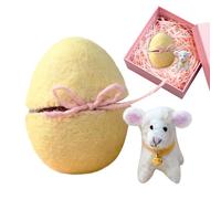 Filled Easter Eggs | Compact Easter Decor Stuffed Animal Doll - Felt Animal Doll - for Teens Kids Adults Girls Boys Women Shelf Table Bed Sofa Couch Nursery Bedroom Living Room Study