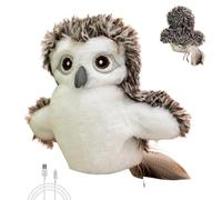 Filled Snow Owl Plush Toy Snow Owl Electric Plush Toy - Filled Animal Bird Plays for Kids, Snowy Owl Plush Toy with Authentic Padj Sound