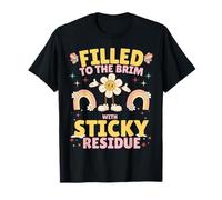 Filled to The Brim with Sticky Residue Retro Vintage Funny T-Shirt