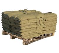 Filled Woven Polypropylene Sandbags - Flood Defence, Ground Stabilisation & Site Safety - LC Packaging UK Ltd (50, Beige Heavy-Duty)