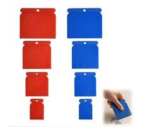 Filler Scraper,Plastic Scraper Tool,Detailed Broad Filling Tasks,8pcs | 50,80,100,120mm,Filler Knife Set for Applying Filler,Flexible Filler Applicator Kit,Ideal for DIY and Trade Use