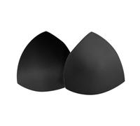 Fillet Bra Inserts,Women's Push Up Triangle Removable Pads Fillers Comfortable Breathable Boost Sports Cups Insert for Sew Bikini Top Swimsuit Women Girls Bra Any Cup Cover One Size Black