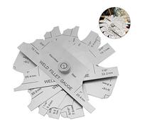 Fillet Welding Inspection Gauge Set, Weld Measuring Inspection Test Ulnar Gage, Stainless Steel Gage Test Ulnar Welder Inspection for Testing of Boilers, Bridges, Shipbuilding