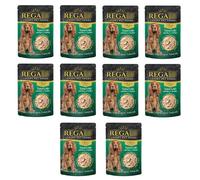 Fillets in Jelly 100g X Pack of 10 - Tuna Loin With Rice & Sardine - Give Your Pooch the Royal Treatment - Packed With Delicious Tuna Fillets and 100% Natural Ingredients