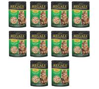 Fillets in Jelly 70g X Pack of 10 - Tuna Loin With Sardine - Give Your Feline Friend the Royal Treatment - Packed With Juicy and Delicious Tuna Loin, Sardine and 100% Natural Ingredients
