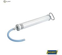 Siringa di aspirazione e pressione ad alte prestazioni HAZET 2162-6,con beccuccio in metallo,capacità di riempimento: 1000 ml,per oli motore con viscosità da 30 a 68, ideale per il cambio dell'olio