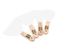 Filling Knife, Putty Knife, Stainless Steel Taping Knife, Wallpaper Scraper, Spreader Spatula, Putty and Paint Removal Tool, Drywall Filling Tools (Pack of 4)