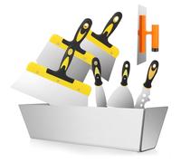 Filling Knife Set,Putty Knife,8pcs Wallpaper Scraper with Filler Knife,Wall Scraper,Filler Tool,Wall Paper Scraper Tool for Wallpaper Removal,Plastering Tools,Filling,and Decorating Preparation