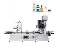 Filling Machine, CNC Diaphragm Pump Multi-Head Filling Solution, Fully Automatic Paste Liquid Filling Machine for Milk, Honey, Cosmetics, 304 Stainless Steel Quick-Release Nozzle Anti-Drawing