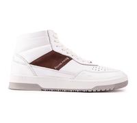 Filling Pieces Mens Ace Mid Trainers - White Leather - Size UK 9