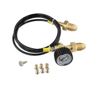 Filling Station Transfer Hose for Argon Cylinder BS 341 No. 3 UK Adaptor G 5/8 Thread 90cm Stainless Steel for braided Line High Pressure Refill Type 3(Style 5)