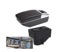 Filling Storage Box For Fiesta For Fiesta 3 2011-2018 Car Armrest Storage Box(A Red Line No Usb)