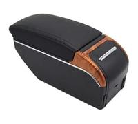Filling Storage Box For L&and For R&over For FreeL&ander 2 Center Console Storage Space Car Elbow Rest With USB Armrest Box Parts(A-black Black Line)