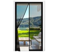 Fillis Magnetic Fly Screen Doors 90x200cm, Mosquito Proof Door Curtains, Fiberglass Mesh with Full Frame Hook and Look, Keep Insects Out