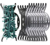 Filltown 8 Pack Cable Tidy Carrier, Christmas Lights Extension Lead Winder, Multi-Functional Holiday Light Organiser, Christmas Lights Storage Reel Tangle-Free Holder, Extension Cords, Black