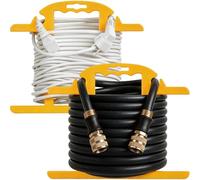 Filltown Pack of 2 Cable Winders, Yellow Cable Winder, H-shaped Cable Reel, Empty with Carry Handle for Garden Hose, Christmas Lighting, Extension Cable, Fairy Lights Winder