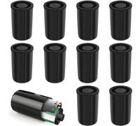 Film Canister Plastic,10 PCS 33mm Camera Film Cannisters with Lids Empty Camera Reel Containers Empty Small Film Cans for Scientific Activity Small Accessories Black
