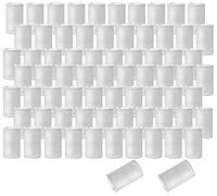 Film Canisters w/Caps,35MM Empty Camera Reel Containers, for Rockets, White, 8 OZ, 2" H, 1" W, Plastic, Films Developing Processing Tube, Roll Case, Small Accessories, Storage