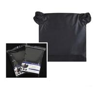 Film Changing Bag for 35mm and 120 Film - Double-Layer Lightproof Darkroom Bag with Silver-Lined Interior, High-Density Polyester, Portable & Foldable (22 x(Black L)