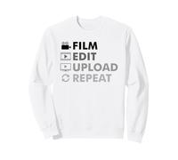 Film Edit Upload Repeat Sweatshirt
