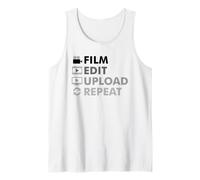 Film Edit Upload Repeat Tank Top