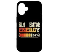 Film Editor Energy 67 Percent Funny Job Title Humor Case for iPhone 16