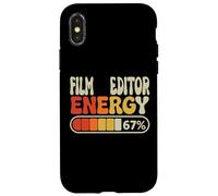 Film Editor Energy 67 Percent Funny Job Title Humor Case for iPhone X/XS