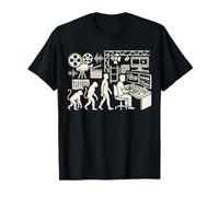 Film Editor Evolution Video Editing Production Studio Design T-Shirt