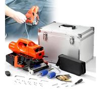 Film Hot Wedge Welder(0.2-1.5mm), 800W Geomembrane Welder, Digital Display Control(0-450℃) + Welding Smoothness, Storage Box/Tool Bag, for Sealing Welding Film,Red