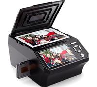 Film & Photo Scanner with 5" LCD Screen, Slide & Negative Scanner Converts 135/110 Negatives, Slides, Photos & Business Cards to 22MP Digital Images, Includes 8GB SD Card