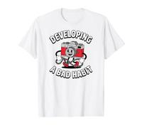 Film Photographer Developing A Bad Habit Vintage Camera Value Graphic T-Shirt, Men, White, M