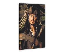 Film Pirates of The Caribbean Johnny Depp Poster 5 Canvas Poster Bedroom Decor Sports Landscape Office Room Decor Gift Frame-style 24x36inch(60x90cm)
