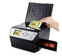 Film Scanner, 22MP Slide Negative Converter with 2.4'' LCD Display, Converts 135/35mm, 110 Slide/Negative Film Photo, Business Card To JPG Files, Scan Fast and Easily, for Gift To Family